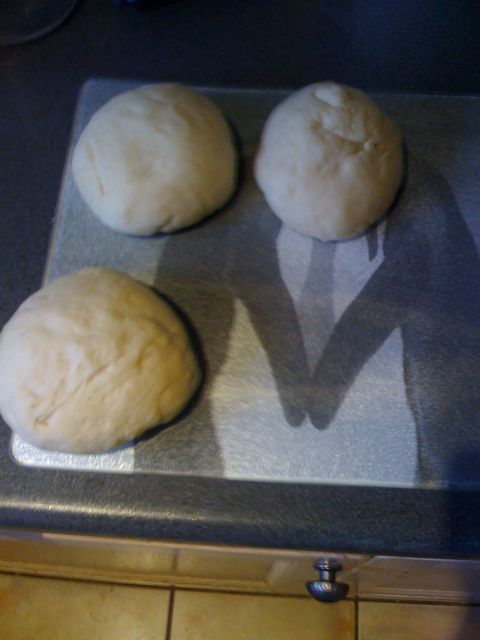 Actually, I'd forgotten to take any photos of the previous three bagels I'd just made